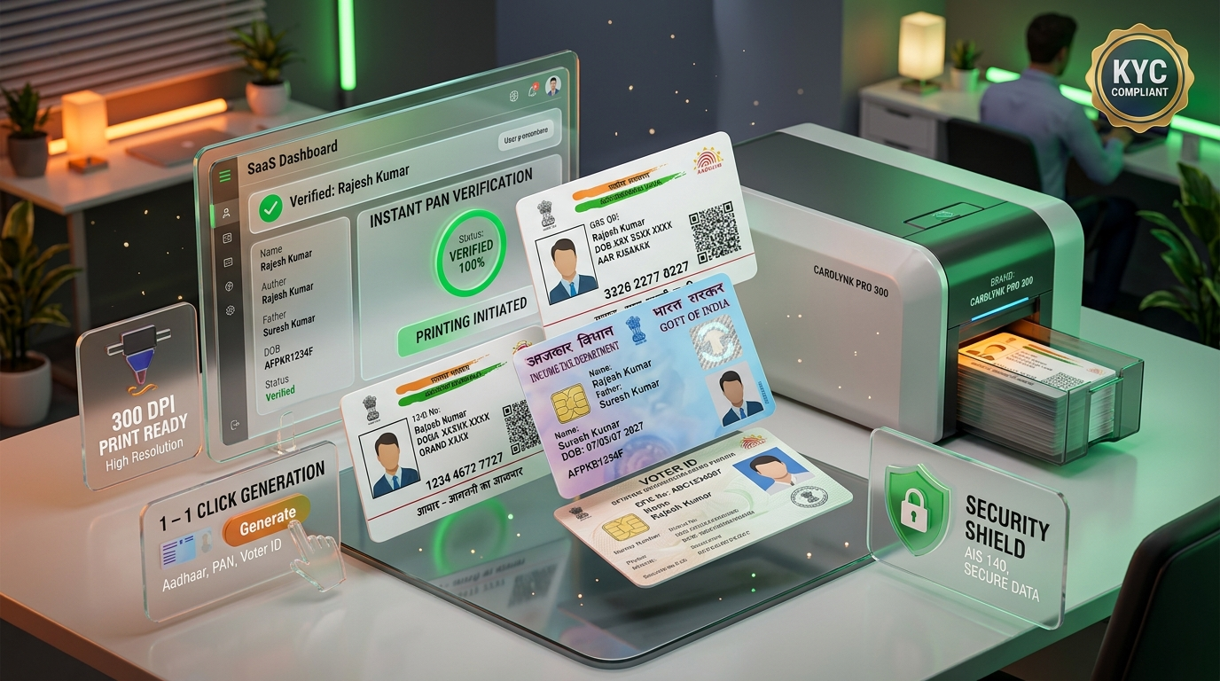 Automated Smart PVC Card Printing & Instant PAN Verification Showcase